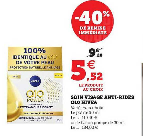 soin visage anti-rides q10 nivea