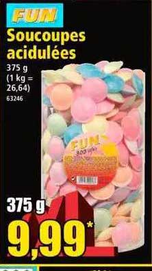 soucoupes acidulées fun