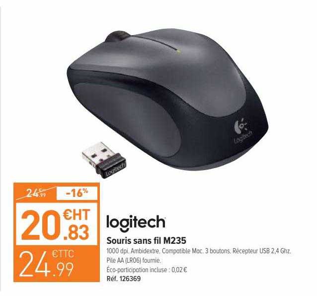 Souris Sans Fil M235 Logitech