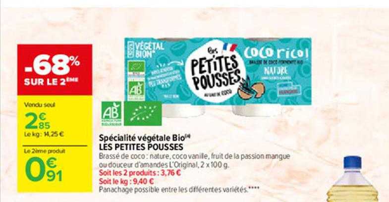 spécialité végétale bio les petites pousses