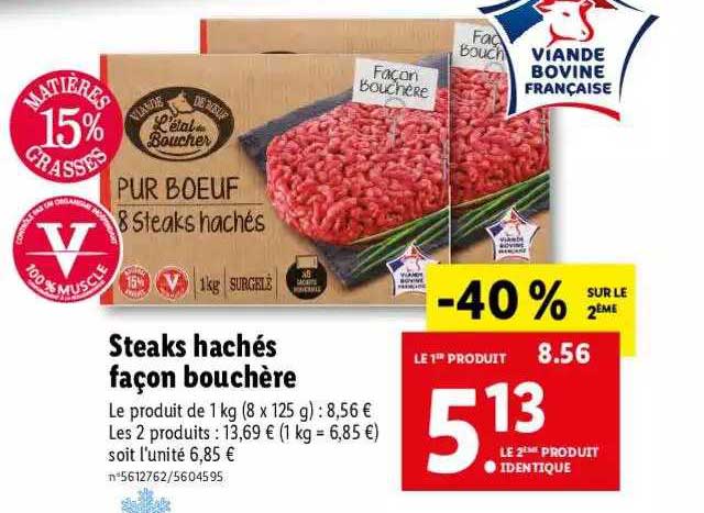 steaks hachés façon bouchère