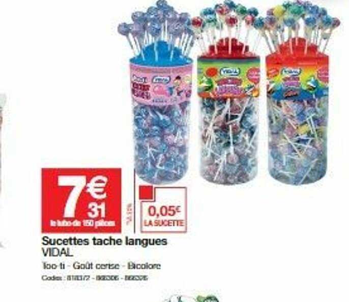 sucettes tache langues vidal