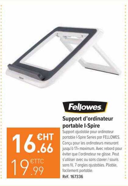 support d'ordinateur portable i-spire fellowes