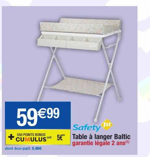 table à langer baltic safety 1st