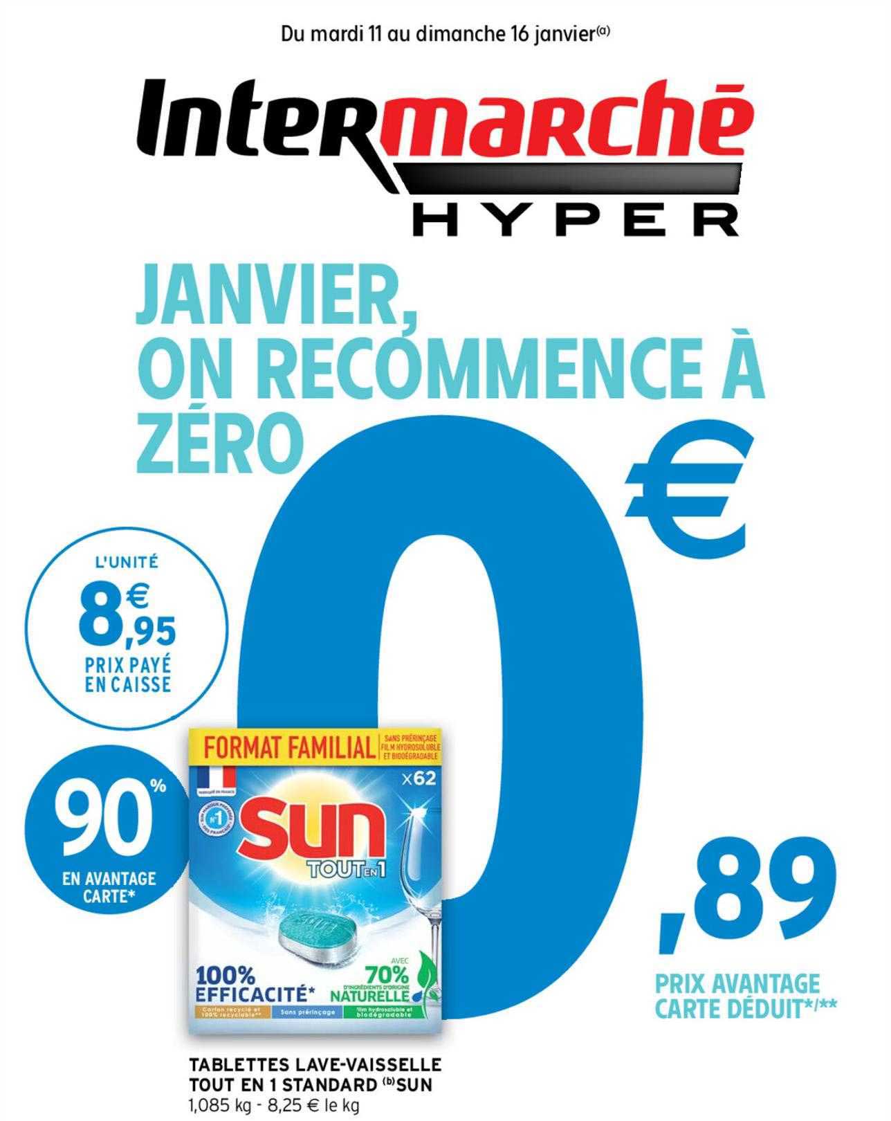 tablettes lave-vaisselle tout en 1 standard sun