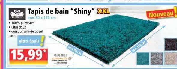 tapis de bain "shiny" xxl