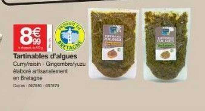 tartinables d'algues