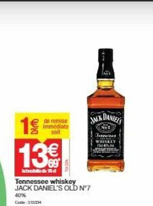 tennessee whiskey jack daniel's old n°7