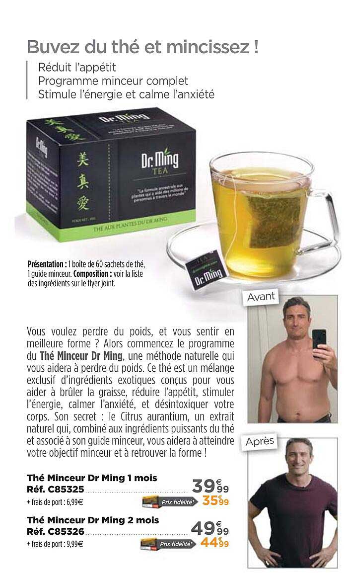 thé minceur dr ming