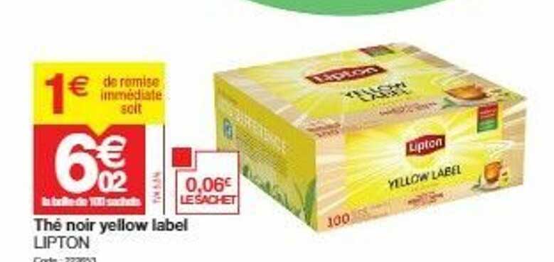 thé noir yellow label