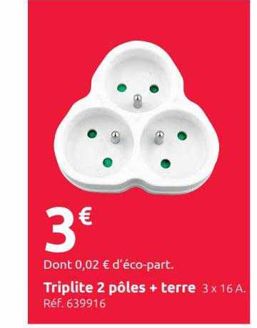 triplite 2 pôles + terre