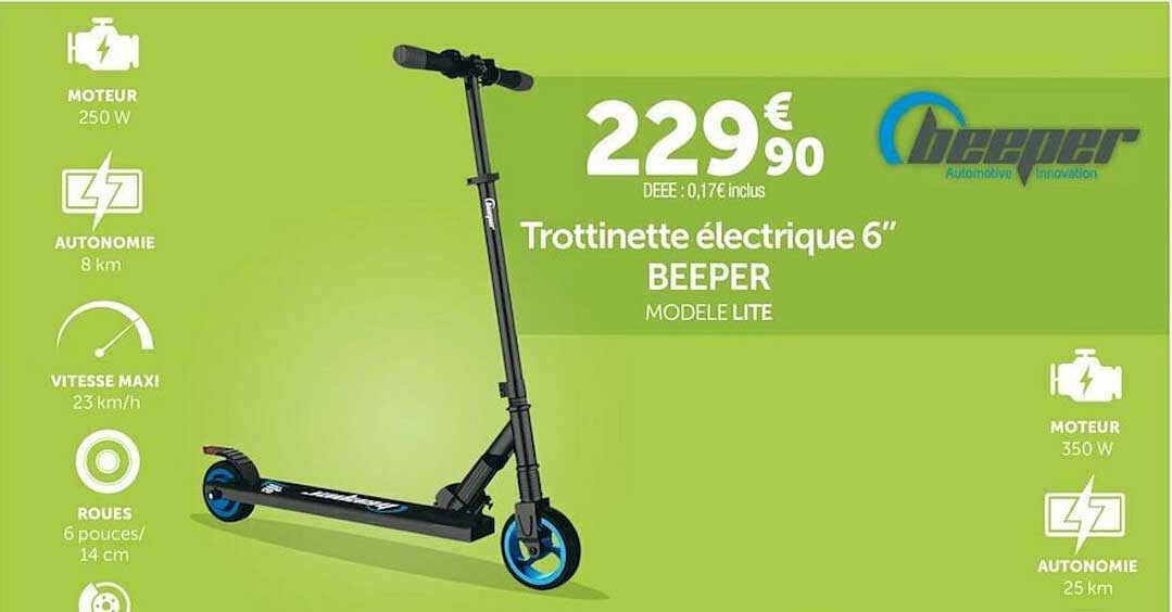 Trottinette électrique 6" Beeper