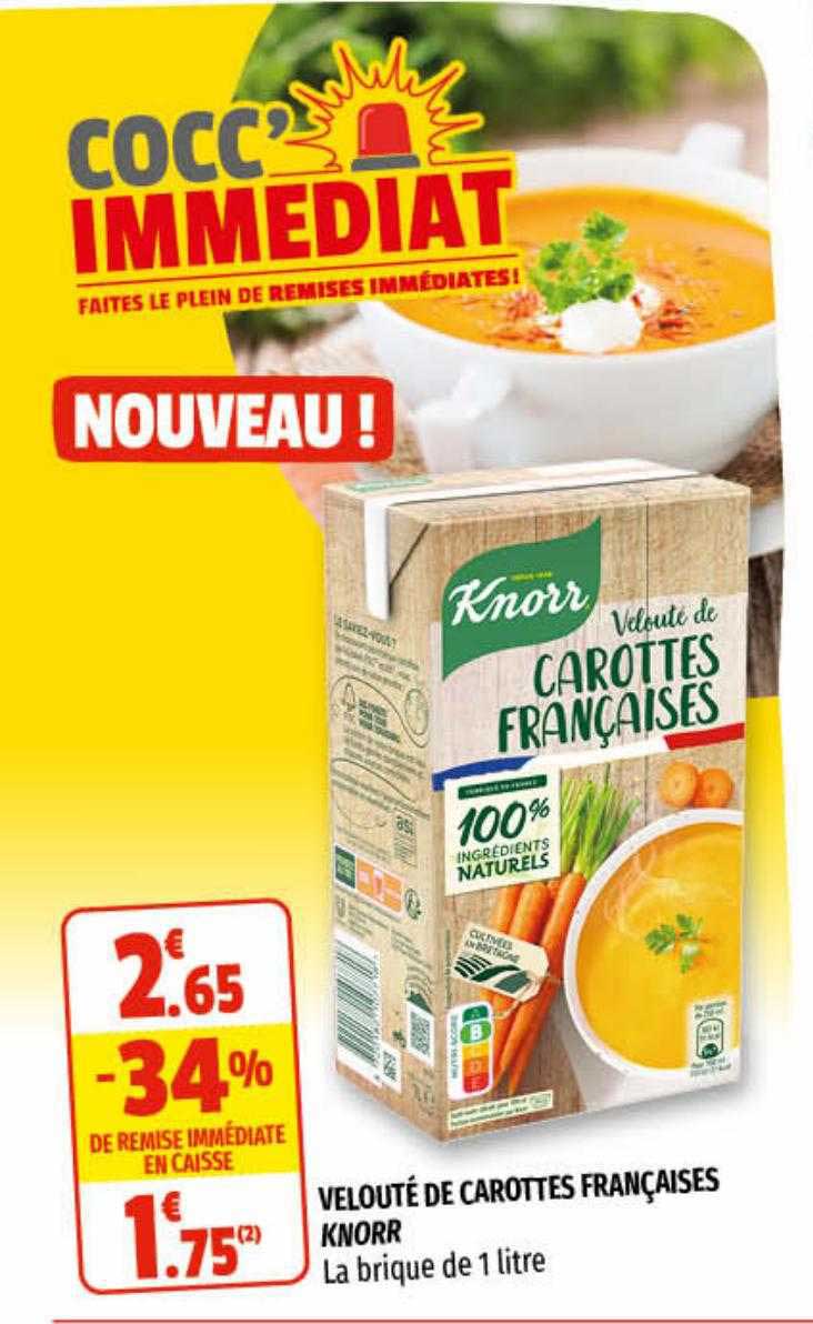 velouté de carottes françaises knorr