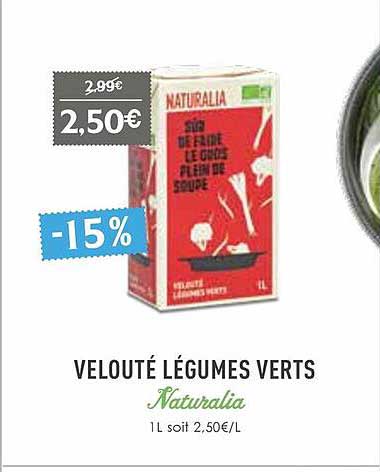 Velouté Légumes Verts Naturalia