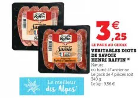 véritables diots de savoie henri raffin