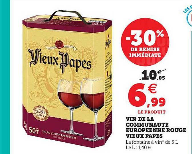 vin de la communauté européenne rouge vieux papes