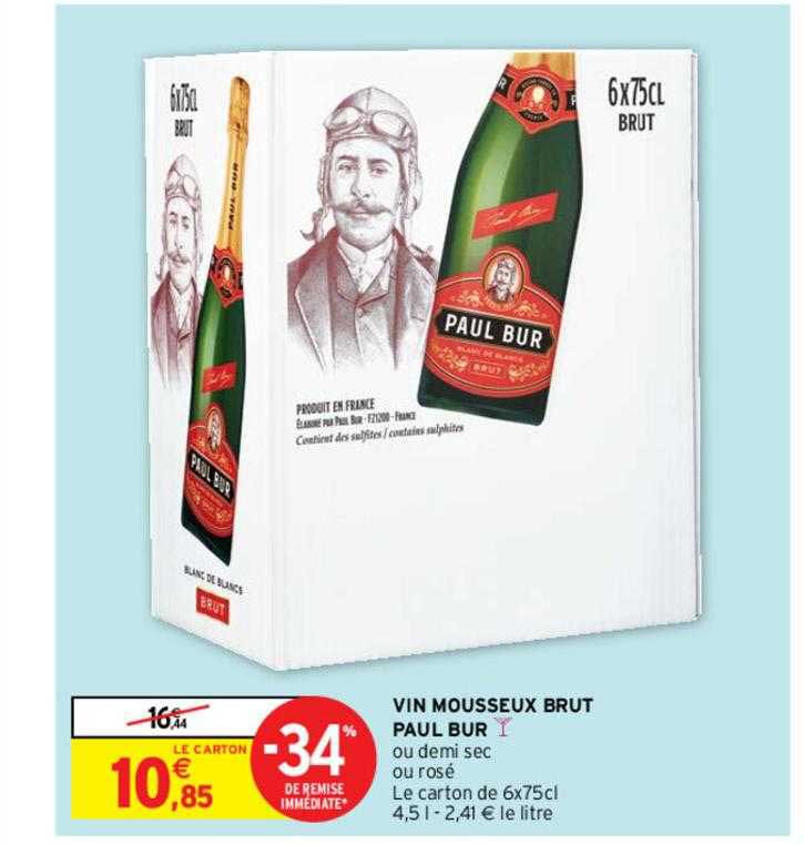 vin mousseux brut paul bur