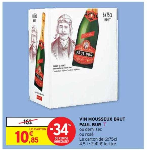 vin mousseux brut paul bur