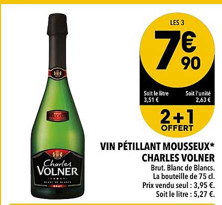 vin pétillant mousseux* charles volner