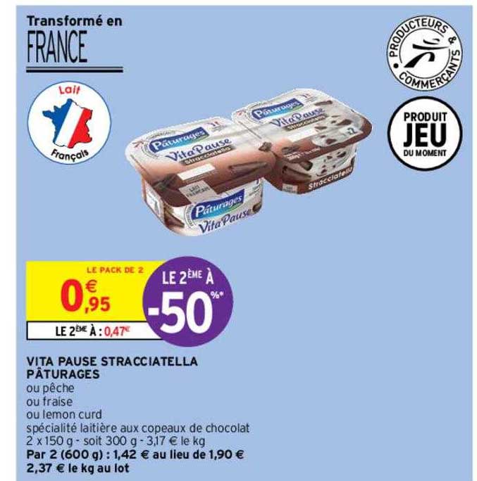 Vita Pause Stracciatella Pâturages