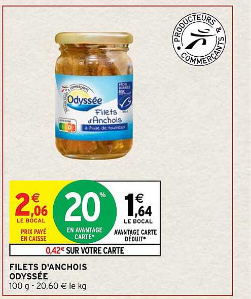 filets d'anchois odyssée