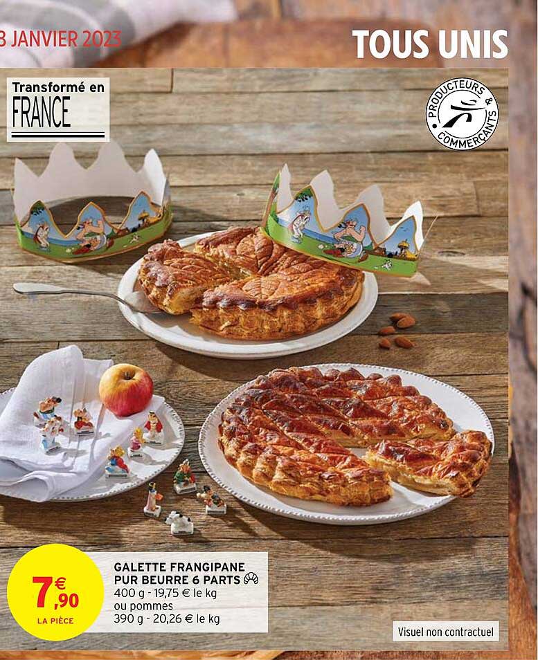 galette frangipane pur beurre 6 parts