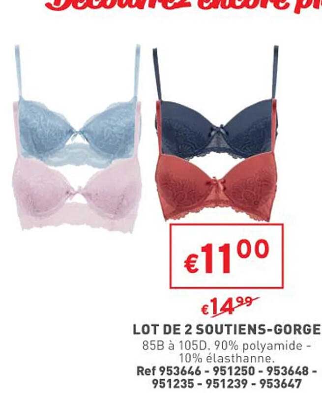 lot de 2 soutiens-gorge