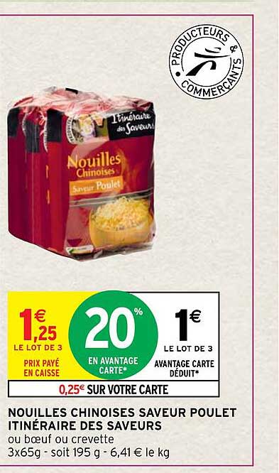 nouilles chinoises saveur poulet itinéraire des saveurs