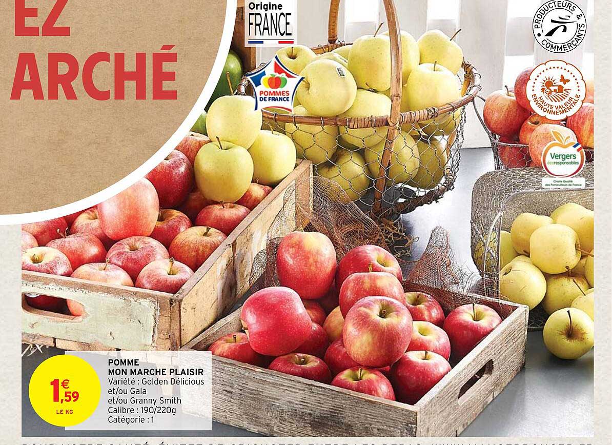 pomme mon marché plaisir