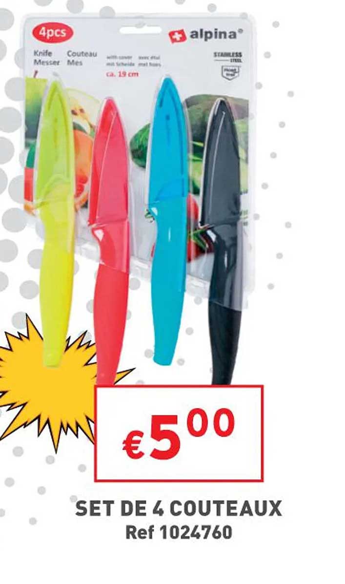 Set De 4 Couteaux Alpina
