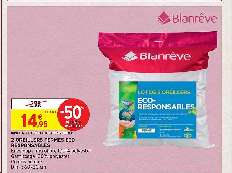 2 oreillers fermes eco responsables