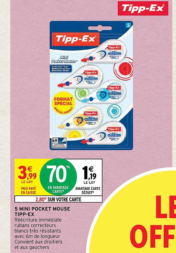 5 mini pocket mouse tipp-ex