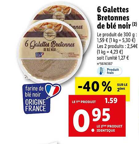 6 Galettes Bretonnes De Blé Noir