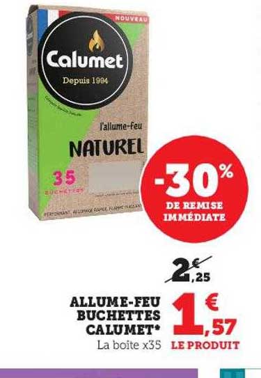 allume-feu buchettes calumet