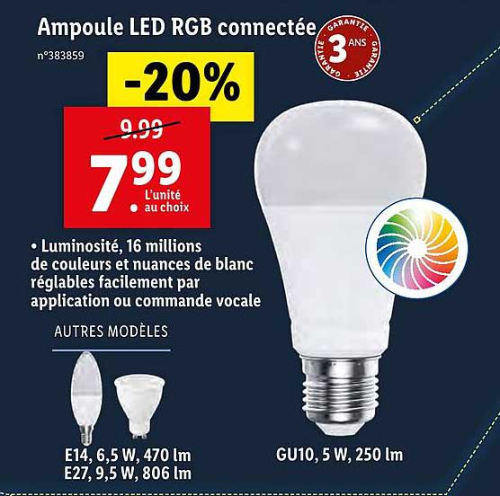 Ampoule Led Rgb Connectée