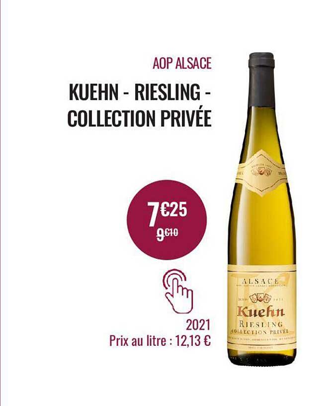 aop alsace kuehn - riesling - collection privée 2021