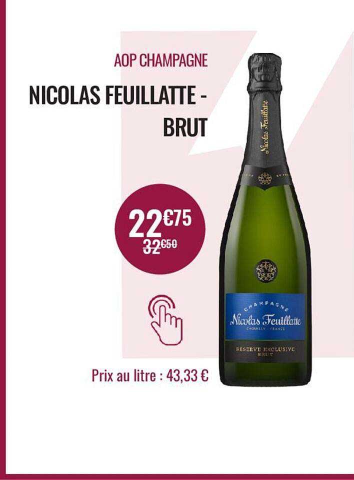 aop champagne nicolas feuillatte - brut