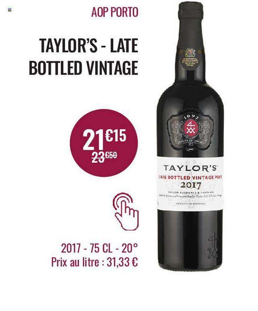 aop porto taylor's - late bottled vintage