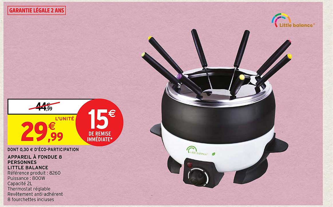 appareil à fondue 8 personnes little balance