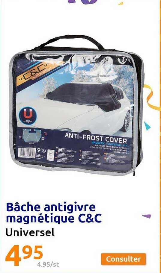 bâche antigivre magnétique c&c
