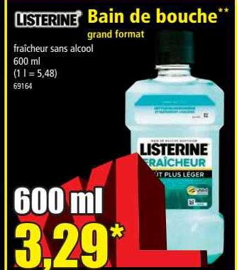 bain de bouche grand format listerine