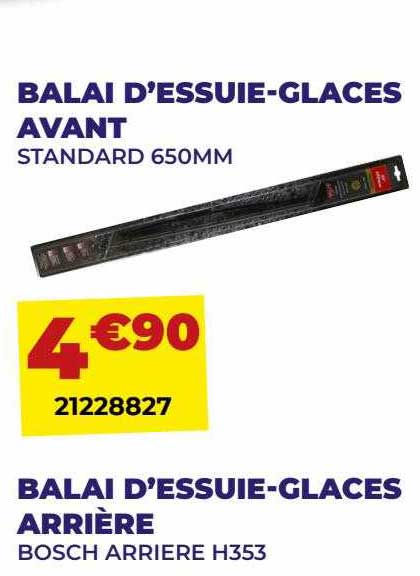 balai d'essuie-glaces avant, balai d'essuie-glaces arrière bosch