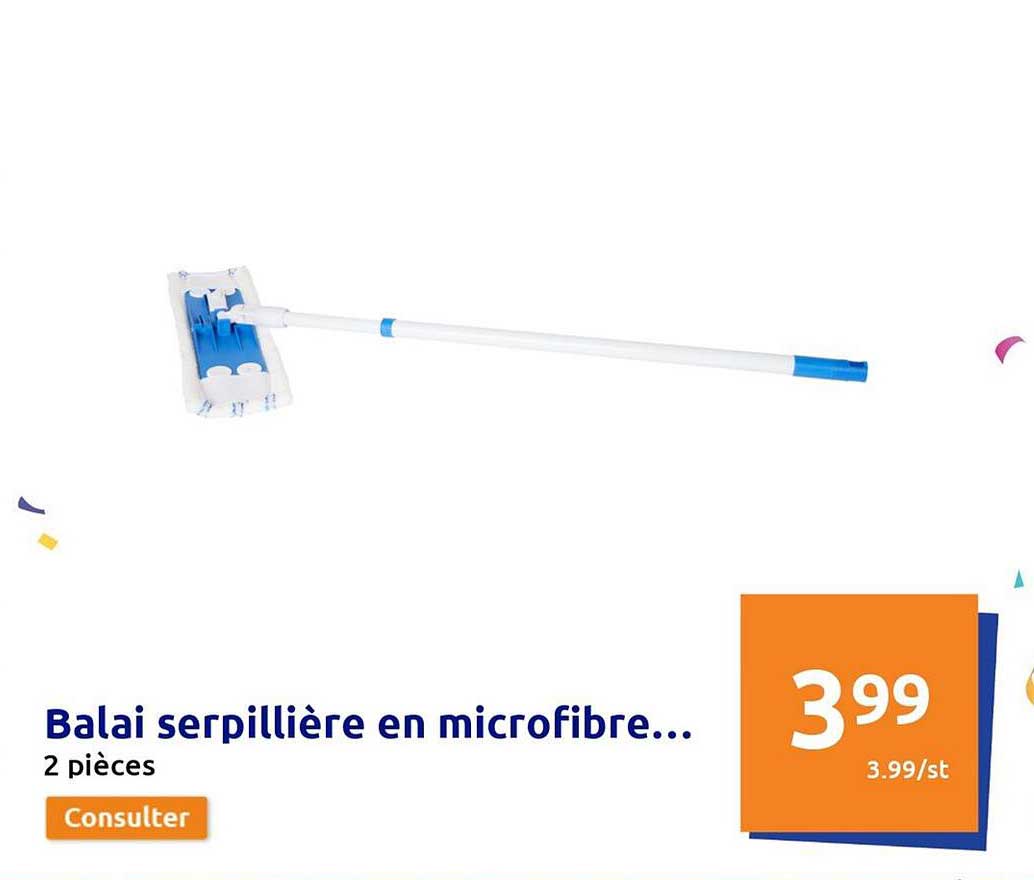 balai serpillière en microfibre
