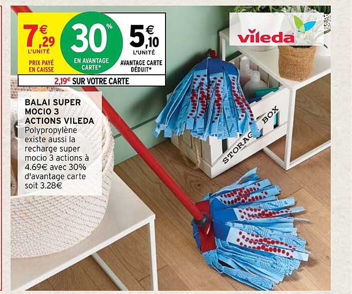 balai super mocio 3 actions vileda