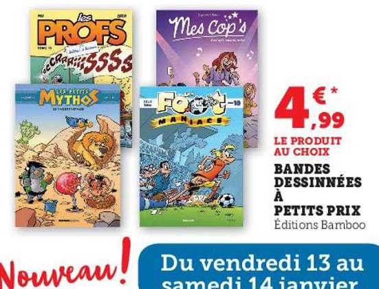 bandes dessinées à petits prix