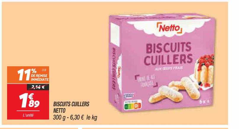 biscuits cuillers netto