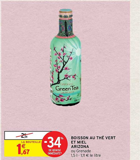 Boisson Au Thé Vert Et Miel Arizona