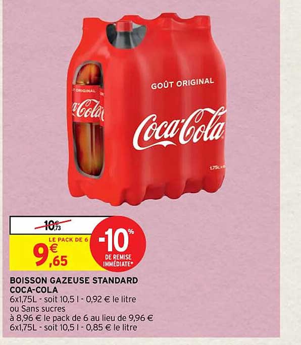 Boisson Gazeuse Standard Coca-cola