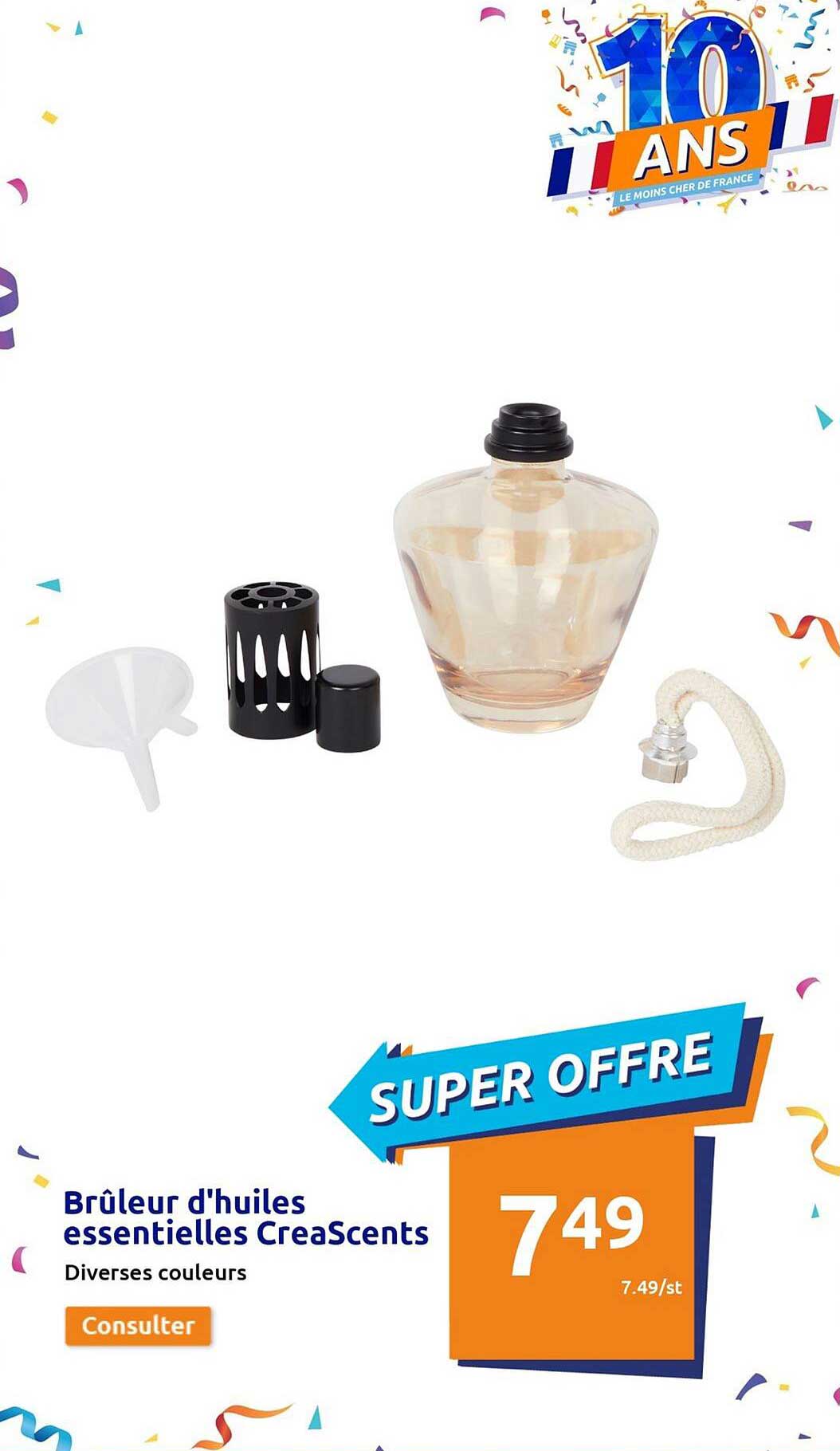 brûleur d'huiles essentielles creascents