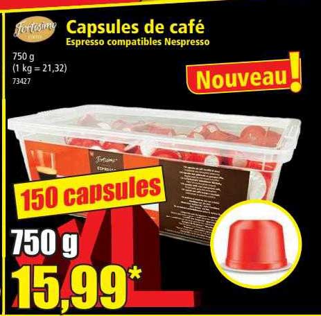 capsules de café espresso compatibles nespresso